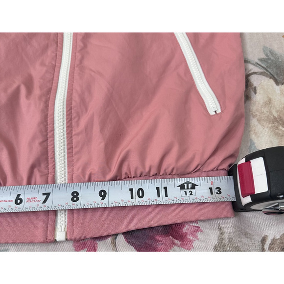 RARE Nike Women’s Colorblock Windbreaker Jacket Pink & White Sz Small Athleisure - Picture 12 of 13